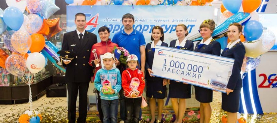 Пассажир Utair стал миллионным в аэропорту «Сургут»