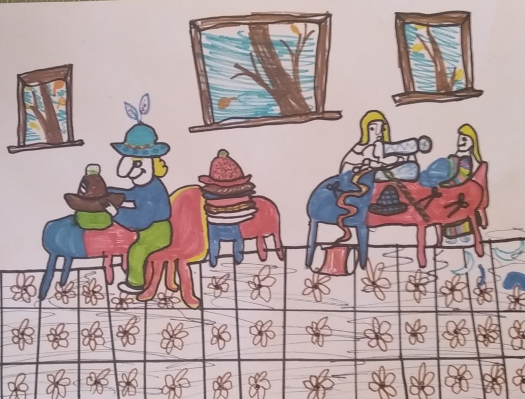 Рисунок Шляпка цвет-семья